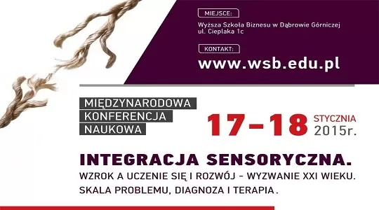 Konferencja poświęcona integracji sensorycznej w WSB w Dąbrowie Górniczej