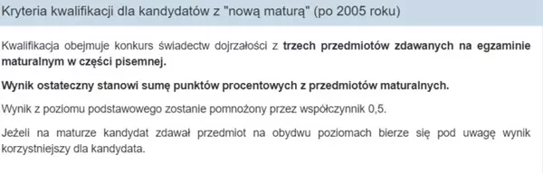 zasady rekrutacji US